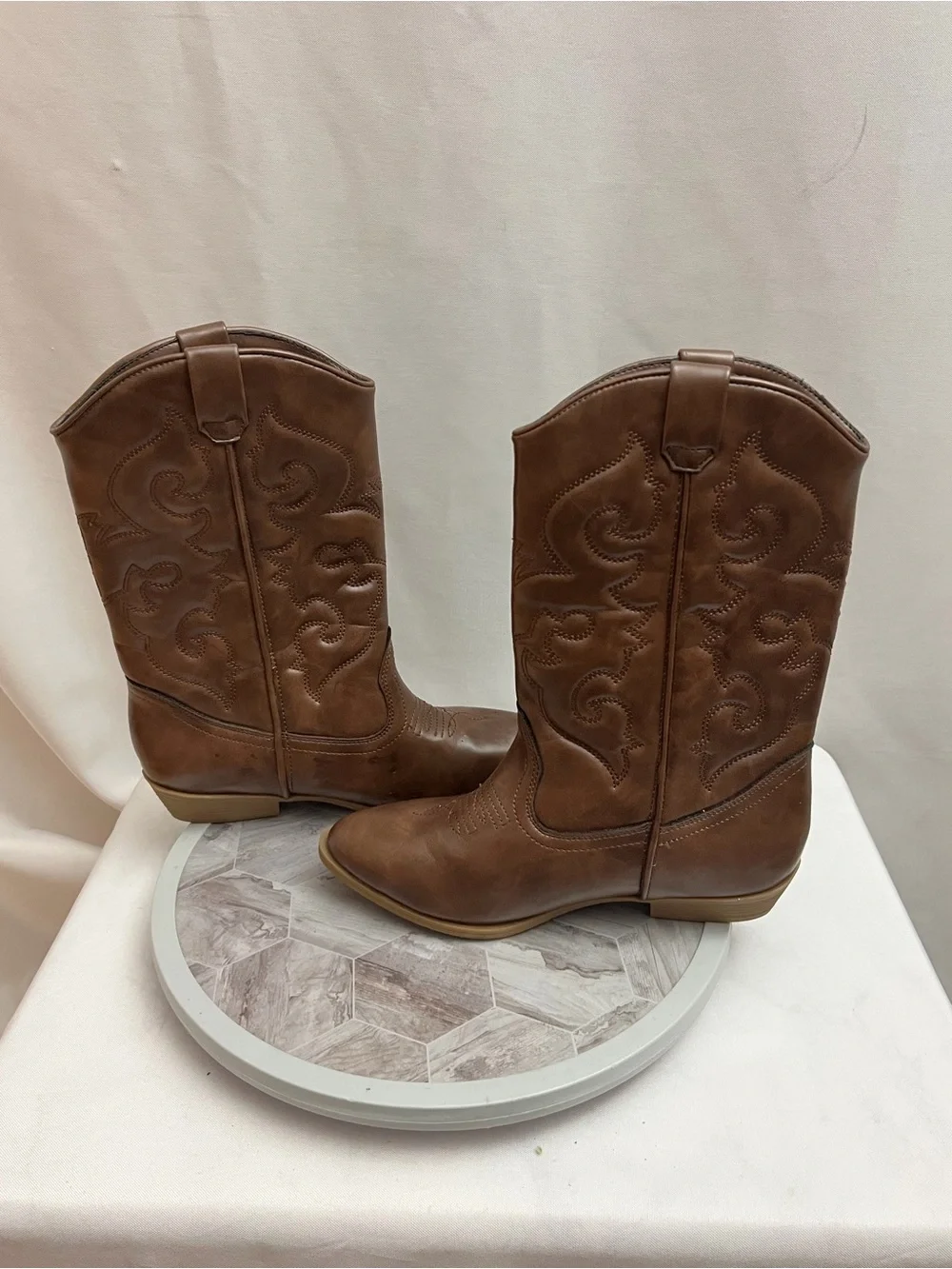 Tucker + Tate Brown Kids Cowboy Boots